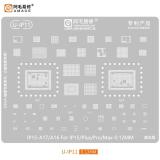 AMAOE U-IP11 IP 15 / A17 / A16 STAMPO METALLICO DEGLI IC PER APPLE IPHONE 15 / 15 PLUS / 15 PRO / 15 PRO MAX 0.12MM