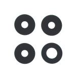 SET 4 PEZZI VETRO DI CAMERA PER XIAOMI 14T (2406APNFAG) / XIAOMI 14T PRO (2407FPN8EG)
